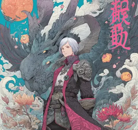 书架上排列着短篇漫画合集的阅读场景